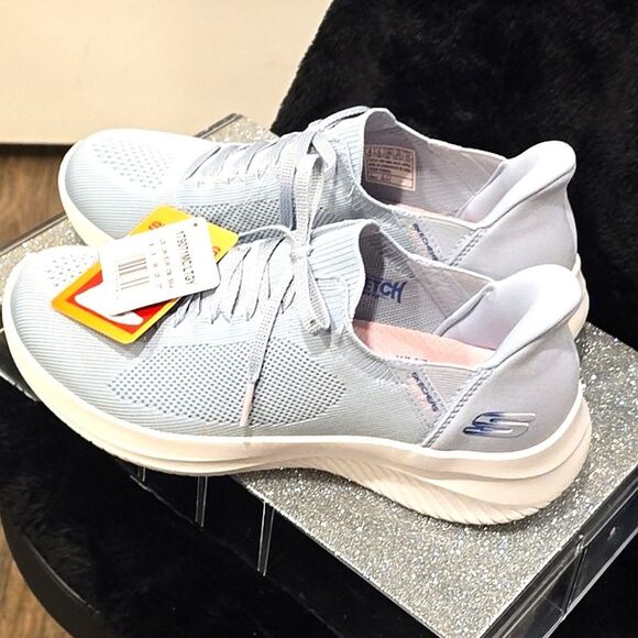 Skechers Ultra Flex 3.0 Brilliant Path Slip-Ins- Light Blue - Picture 7 of 8